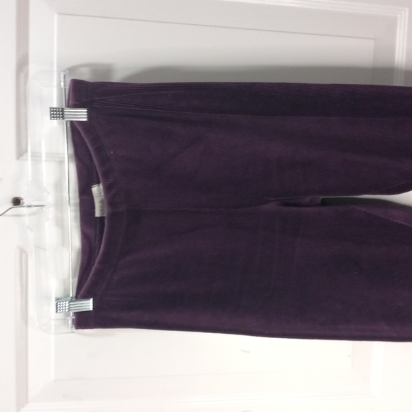Mac & Jac Wine Ribbed Pant Size Lg - Picture 1 of 6